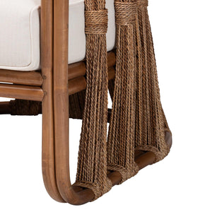 Modern European furniture - Woven Seagrass Accent Chair - www.oroa.com