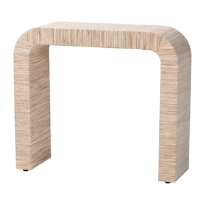 Woven Grasscloth Console Table | Bali Loom Yarelie | Oroa.com
