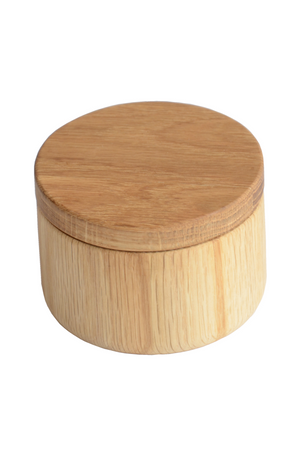 Natural Oak Bowl with Swing Top | Wireworks | Oroa.com