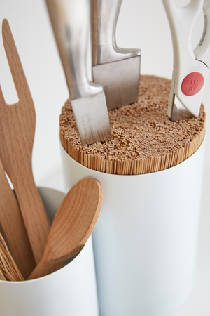 Cylinder Utensils Holder Set | Wireworks Knife & Spoon | Oroa.com