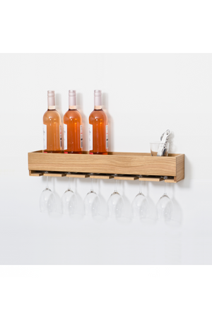 Wooden Glass Holder Shelf | Wireworks | Oroa.com