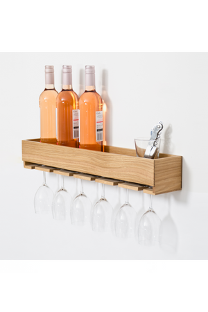 Wooden Glass Holder Shelf | Wireworks | Oroa.com