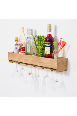 Wooden Glass Holder Shelf | Wireworks | Oroa.com