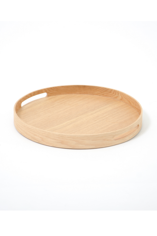 Wooden Round Tray | Wireworks Busboy | Oroa.com