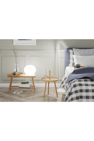 Wooden Round Tray | Wireworks Busboy 450 | Oroa.com