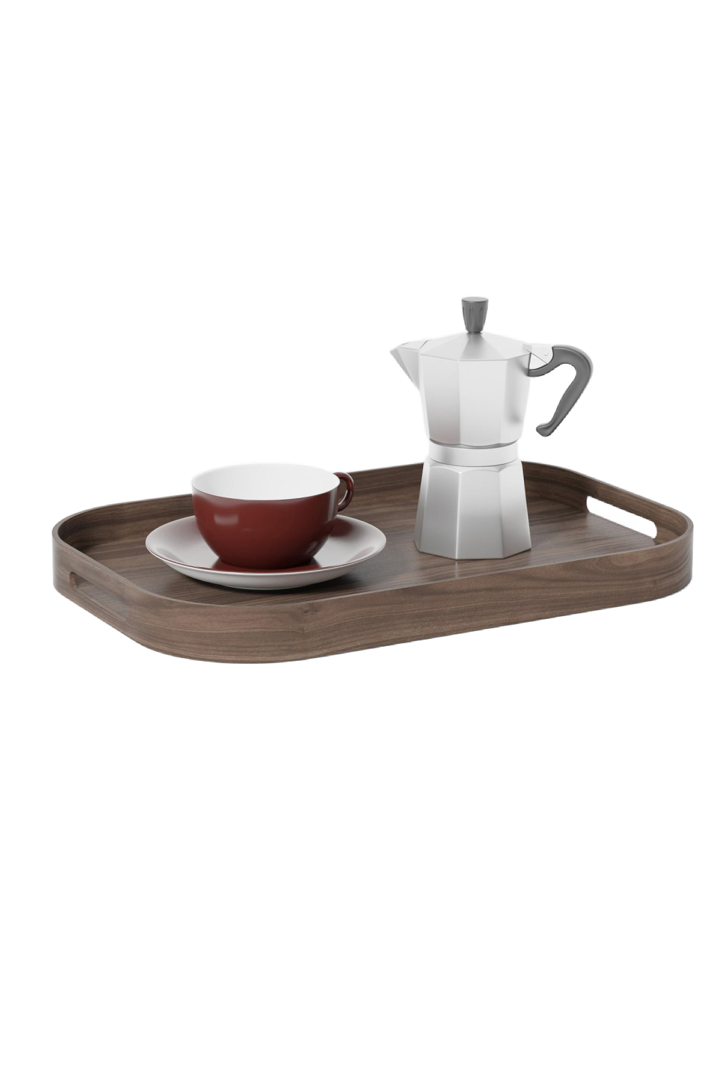 Matte Lacquered Rectangular Tray S | Wireworks Bellhop | Oroa.com