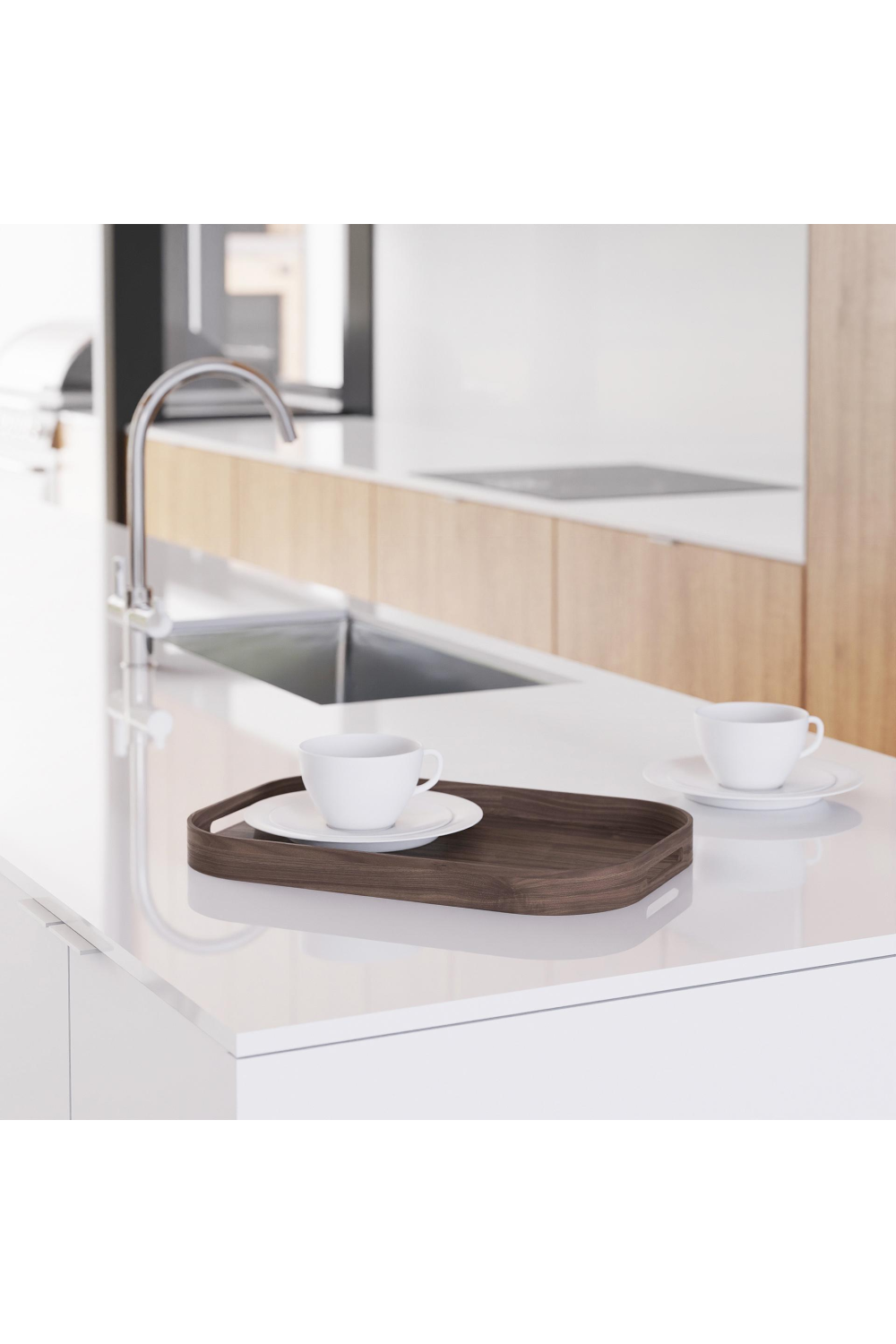 Matte Lacquered Rectangular Tray S | Wireworks Bellhop | Oroa.com