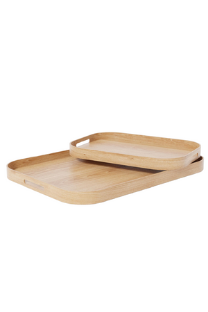 Matte Lacquered Rectangular Tray L | Wireworks Bellhop | Oroa.com