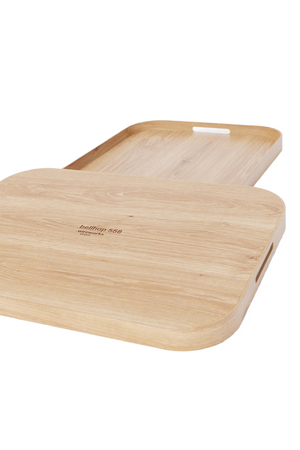 Matte Lacquered Rectangular Tray L | Wireworks Bellhop | Oroa.com