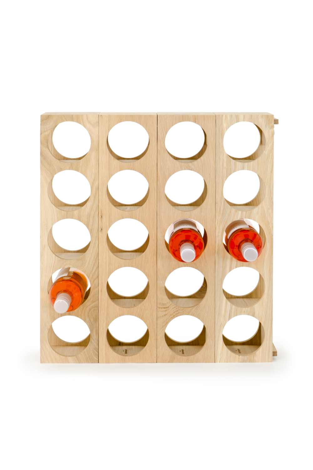 Natural Oak Wine Bottle Rack | Wireworks | Oroa.com