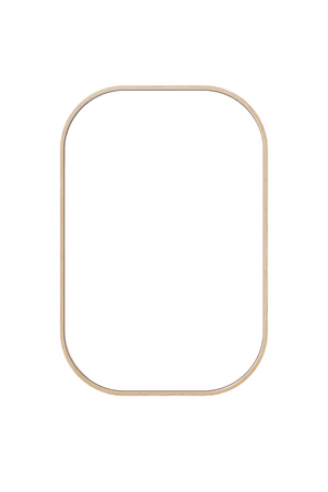 Natural Oak Rectangular Mirror | Wireworks Outlook | Oroa.com