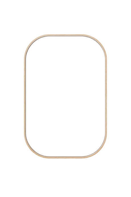 Natural Oak Rectangular Mirror | Wireworks Outlook | Oroa.com