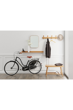 Natural Oak Rectangular Mirror | Wireworks Outlook | Oroa.com