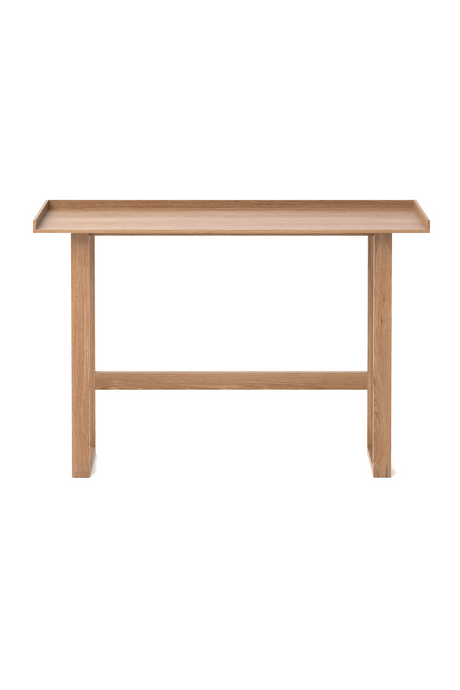 Oak Rectangular Slim Console Table | Wireworks | Oroa.com