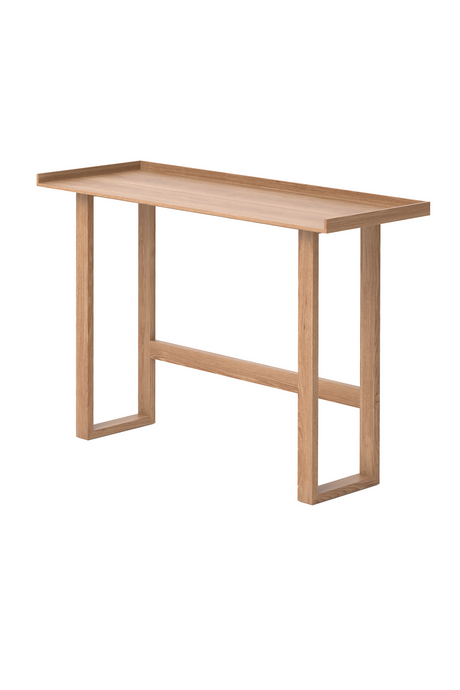 Oak Rectangular Slim Console Table | Wireworks | Oroa.com