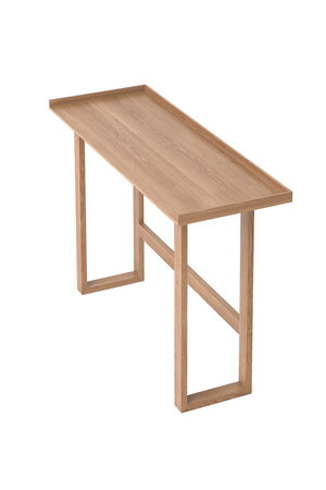 Oak Rectangular Slim Console Table | Wireworks | Oroa.com