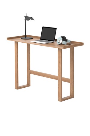 Oak Rectangular Slim Console Table | Wireworks | Oroa.com