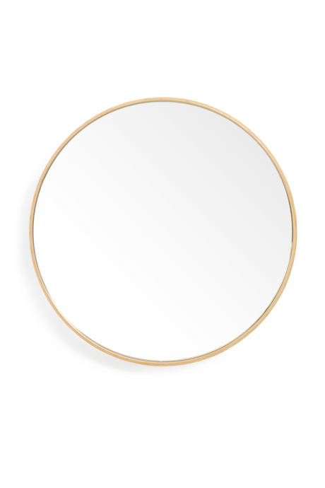 Oak Wooden Round Wall Mirror | Wireworks Glance | Oroa.com
