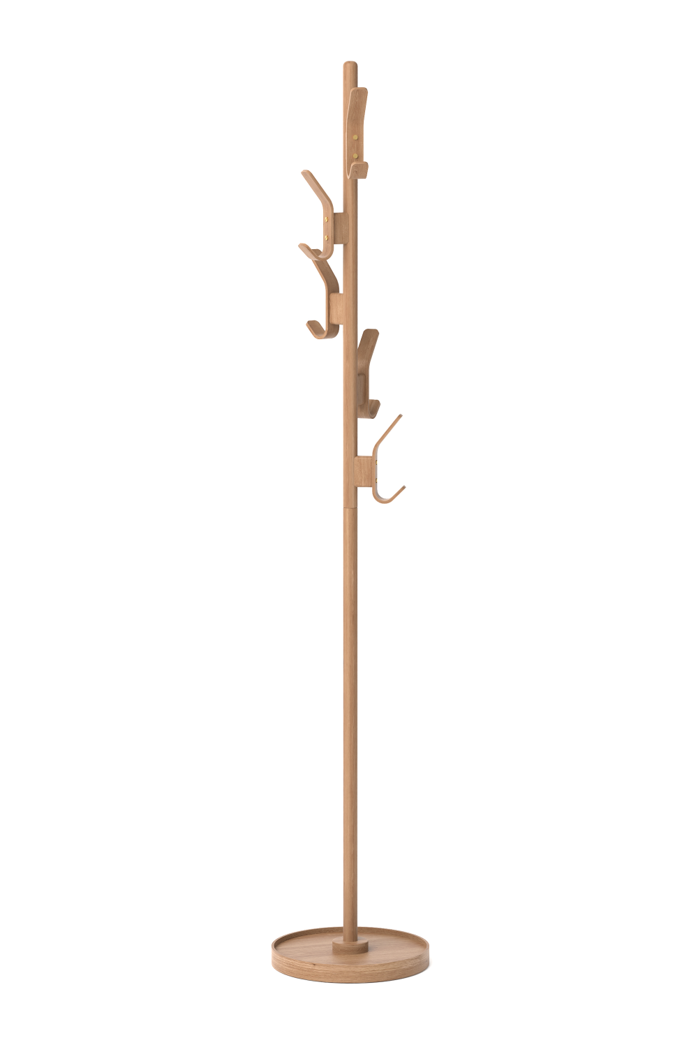 5-Hook Oak Coat Stand | Wireworks | Oroa.com