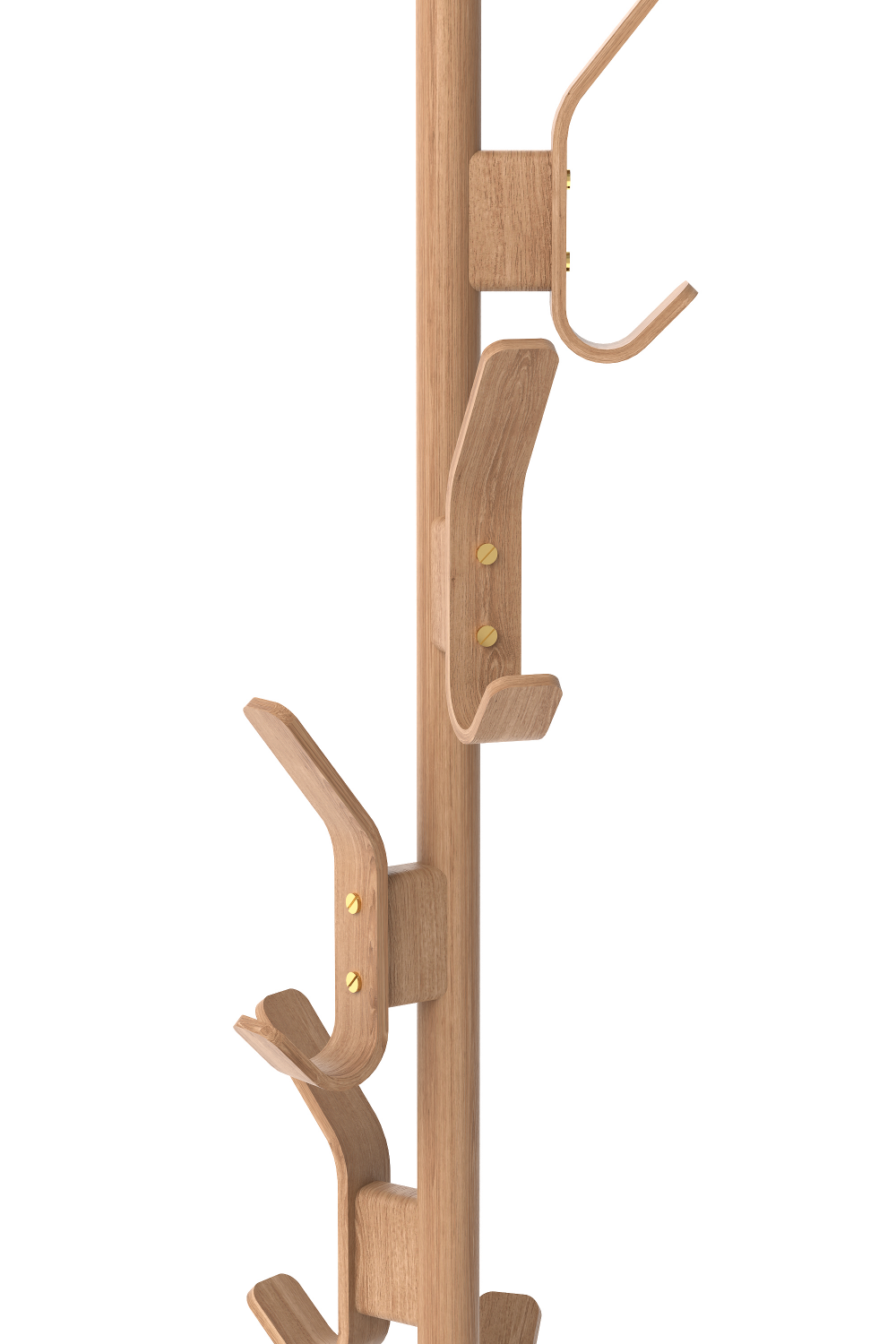 5-Hook Oak Coat Stand | Wireworks | Oroa.com