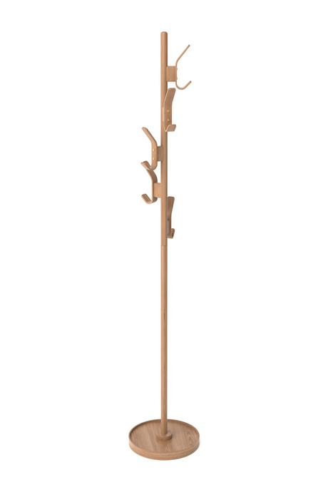 5-Hook Oak Coat Stand | Wireworks | Oroa.com