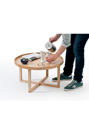 Wooden Round Coffee Table | Wireworks | Oroa.com
