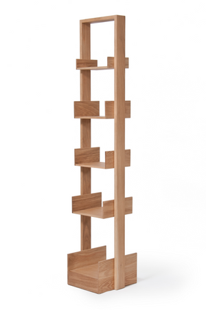 Wooden Five-Shelf Freestanding Bookcase | Wireworks Bookie | Oroa.com