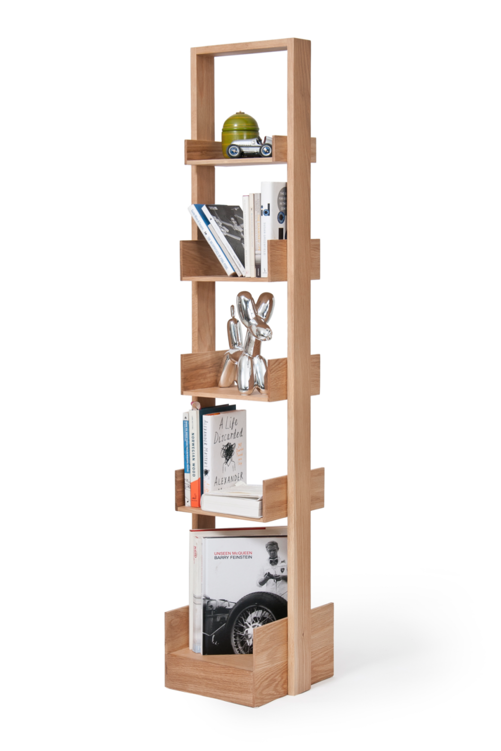 Wooden Five-Shelf Freestanding Bookcase | Wireworks Bookie | Oroa.com