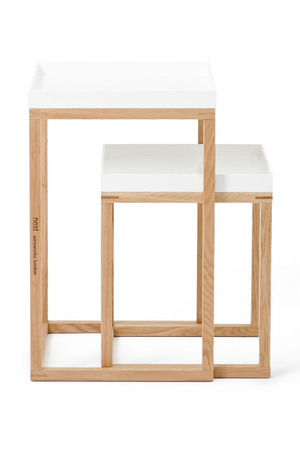 Wooden Nesting Side Table Set | Wireworks | Oroa.com