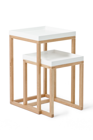 Wooden Nesting Side Table Set | Wireworks | Oroa.com