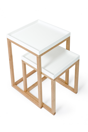 Wooden Nesting Side Table Set | Wireworks | Oroa.com