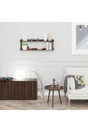 2 Level Wooden Wall Shelf | Wireworks Platform 2 | Oroa.com