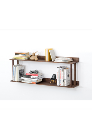 2 Level Wooden Wall Shelf | Wireworks Platform 2 | Oroa.com
