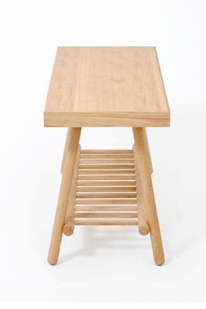 Oak Spindle Storage Bench | Wireworks | Oroa.com