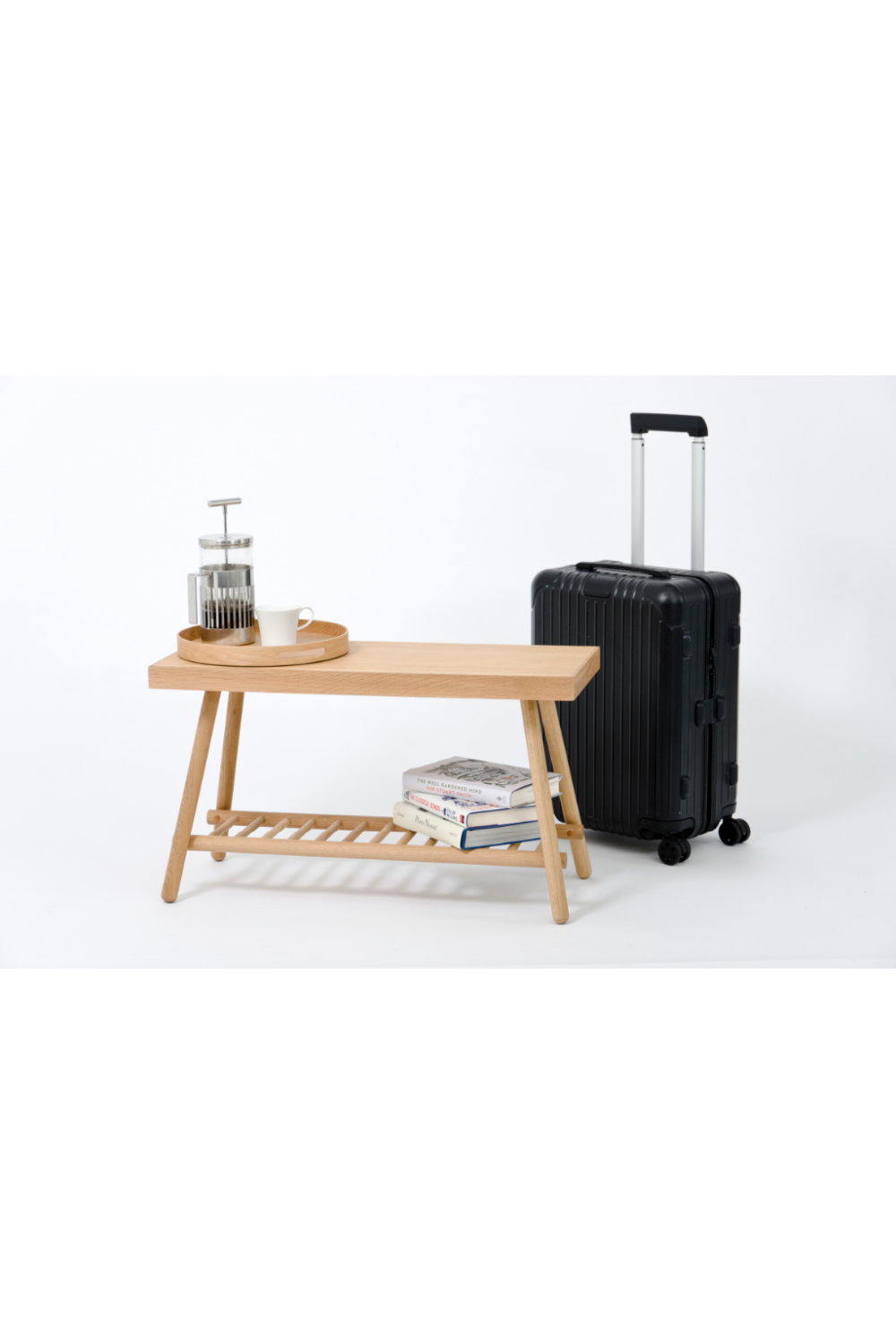 Oak Spindle Storage Bench | Wireworks | Oroa.com
