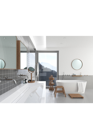 Oak Duckboard Bath Mat | Wireworks Apartment | Oroa.com