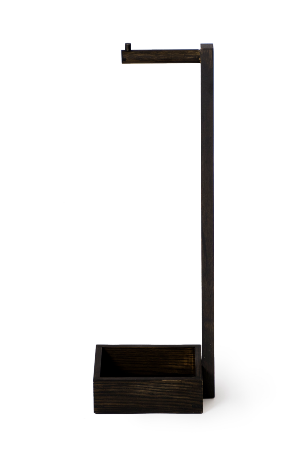 Oak Standing Toilet Paper Holder with Storage | Wireworks Mezza | Oroa.com