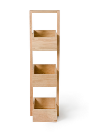 3 Tray Oak Storage Caddy | Wireworks Caddy Mezza