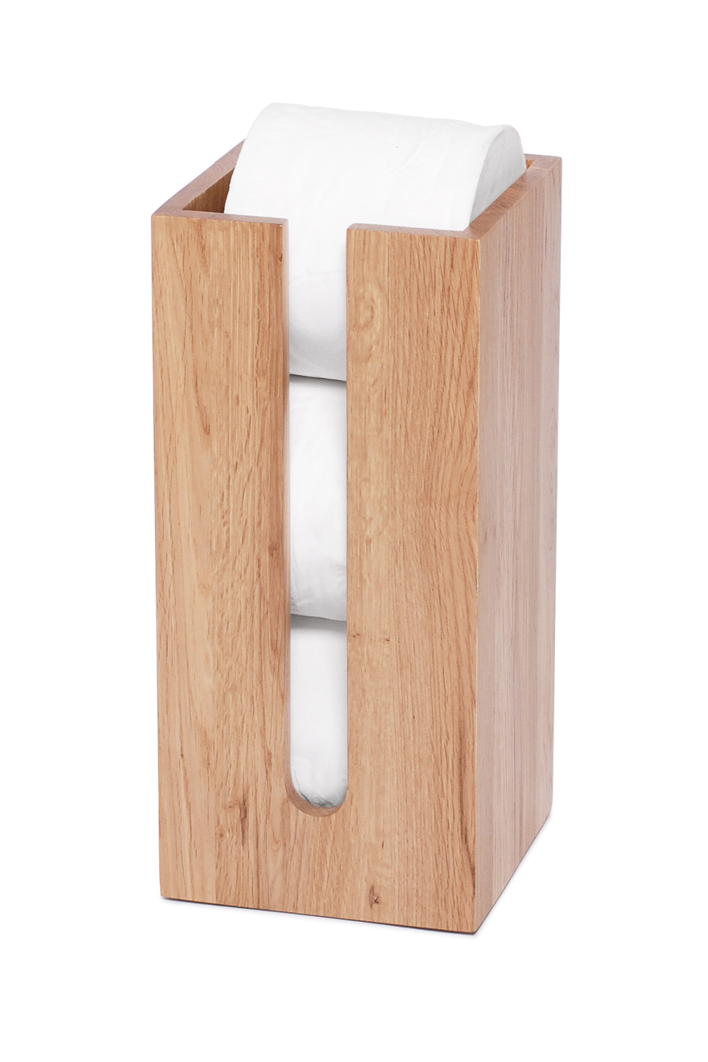 Oak Toilet Paper Storage Organizer | Wireworks Mezza | Oroa.com