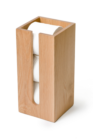 Oak Toilet Paper Storage Organizer | Wireworks Mezza | Oroa.com