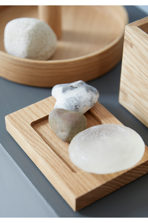 Rectangular Oak Soap Dish | Wireworks Mezza | Oroa.com