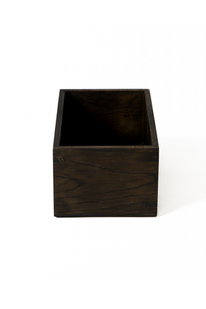 Rectangular Oak Bathroom Storage Box | Wireworks Mezza | Oroa.com