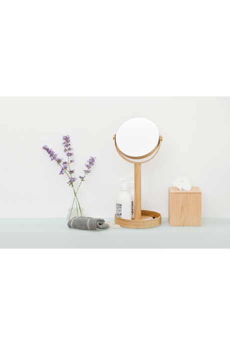 Square Oak Tissue Box Cover | Wireworks Mezza | Oroa.com