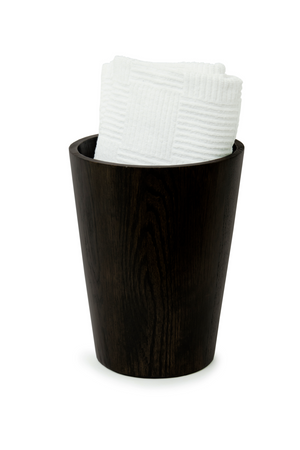 Round Oak Bathroom Bin | Wireworks Mezza | Oroa.com
