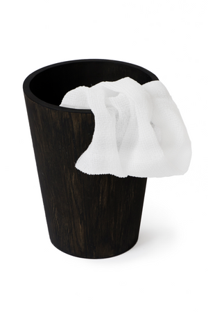 Round Oak Bathroom Bin | Wireworks Mezza | Oroa.com