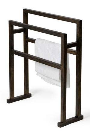 Oak Standing Towel Holder L | Wireworks Mezza Grande