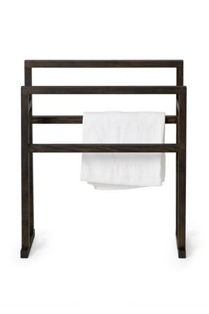 Oak Standing Towel Holder L | Wireworks Mezza Grande