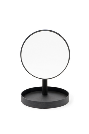 Oak Magnifying Vanity Mirror with Storage Tray | Wireworks Look | Oroa.com