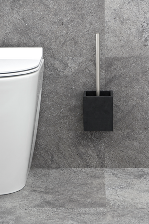 Oak Square Toilet Brush Holder Set | Wireworks Cosmos | Oroa.com