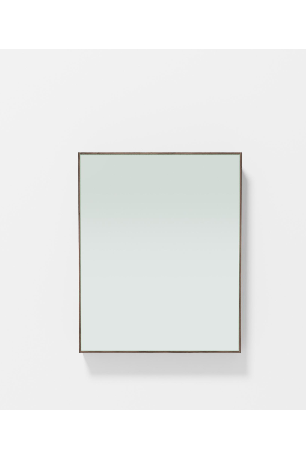 Walnut Bathroom Mirror Cabinet | Wireworks Slimeline | Oroa.com